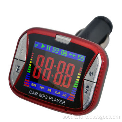 Bluetooth Car FM Transmitter, Supports Folder Switch, 12 to 24V AC Power Supplies/SD/TF Memory Cards